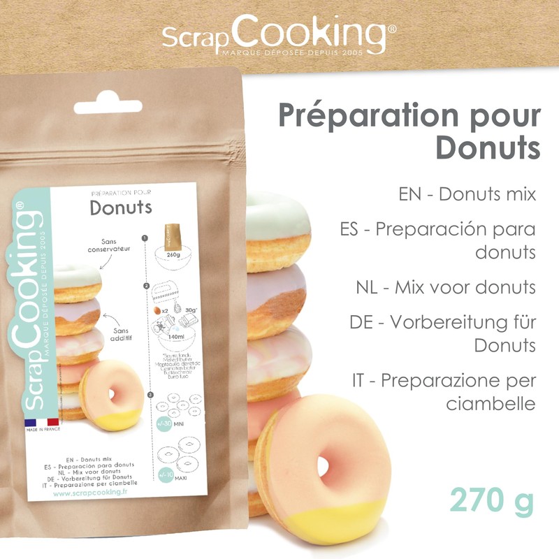 ScrapCooking - Preparazione per Ciambelle e Donuts 270 g -