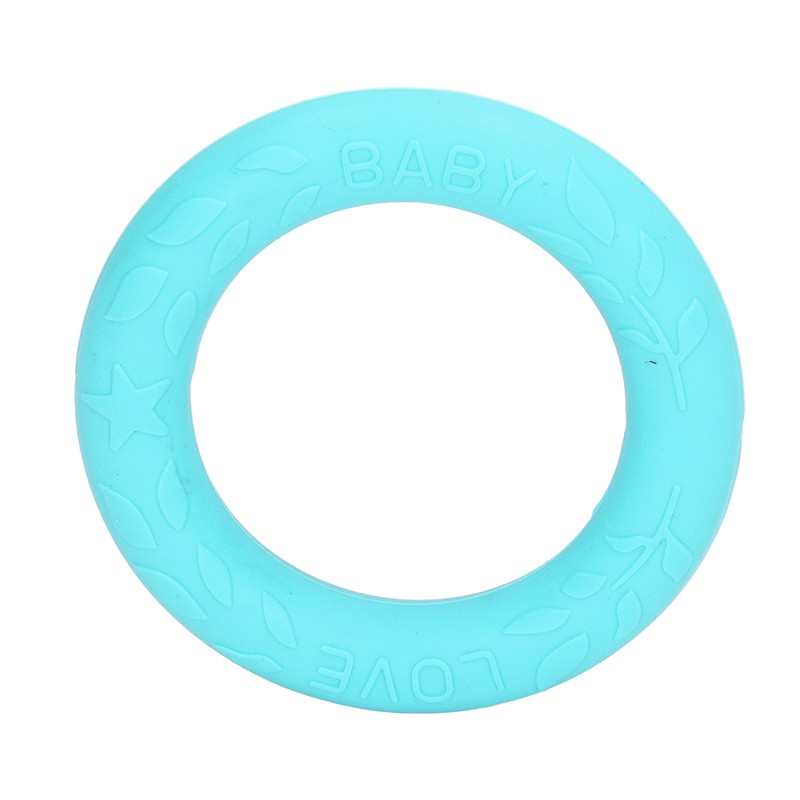 5pcs Baby Soft Silicone Teething Ring Toy Infant Safe Elastic