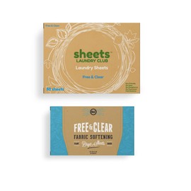 Sheets Laundry Club Laundry Detergent Sheets (Free & Clear Laundry & Dryer Sheets)