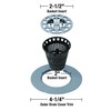 Danco 10529P Chrome Shower Drain Hair Catcher for Stand-Alone Shower,