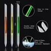 JERCLITY 3 Pieces Double-Ended Glass Nail Files Cuticle Pusher Cuticle