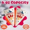 Concession Essentials Paper Snow Cone Cups, 6 oz, Wax Coated,