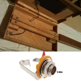 Micro Traders 2pcs 1/4" Guitar Piezo Pickup Harness Compatible with Cigar Box Line Length 300mm