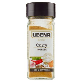UBENA, Curry Inglese, Ideale per insaporire Piatti a Base di Riso, Pesce, Pollame, Formato Vasetto da 35 gr