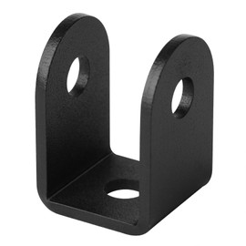 GBGS 20 Pcs Black 1" U Bracket for Panel,1/8"(3 mm) Thick, Powder Coating