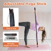 RACOC 5 ft Yoga Stick Sturdy Steel, Adjustable Stretching Stick