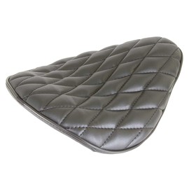 ALTALINE Bicycle Wide Saddle Diamond Vinyl Stitches Retro Bike Seat Black