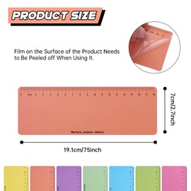 Orange Dyslexia Tools for Kids, 10-Piece Guided Reading Strips, Colored Overlay Highlighters, Reading Tracking Rulers for Visual Stress, ADHD, Irlens Syndrome