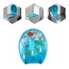 Transparent Resin Toilet Seat Soft Close WITH 2 Hinges Quiet
