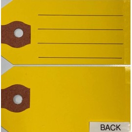 Multi-Purpose Tags (NO Rings) 500/BOX (Yellow)