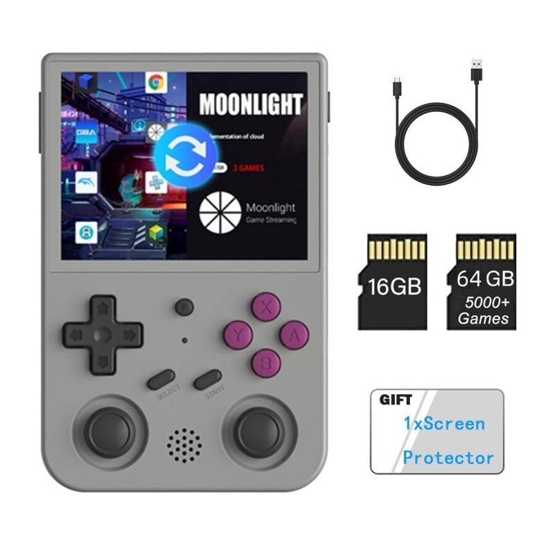 RG353V Handheld Game Console , Dual OS Android 11 and