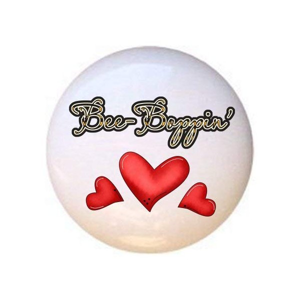 Word Art Red Hearts from the Bee-Boppin' Country Bumble Bees