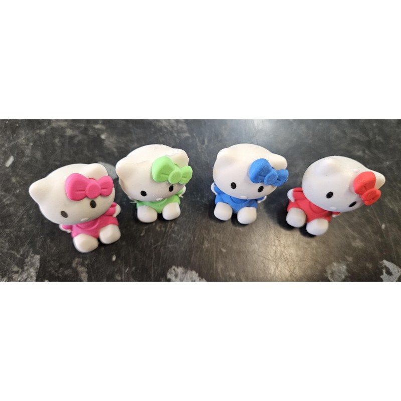 Fat-catz-copy-catz Set of 2 Novelty Collectable Colourful Cartoon Kitty Japanese