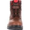ROCKY Rams Horn Waterproof Work Boot Size 10(M) Dark Brown