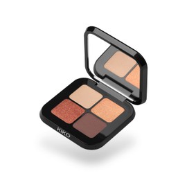 KIKO Milano Bright Quartet Eyeshadow Palette 03 | Palette With Four Baked Eyeshadows For Wet And Dry Use