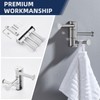Angle Simple Swivel Hook Polished Chrome, SUS 304 Stainless Steel