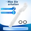 DRELD Flexible Freestanding Bathtub Drain Set Flat Profile P Drain