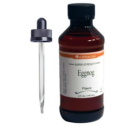 LorAnn Eggnog SS Flavor, 4 ounce bottle - Includes a threaded Glass Dropper