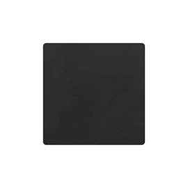 Lind DNA Square Nupo Glass Mats, Leather, Black, 2-Piece