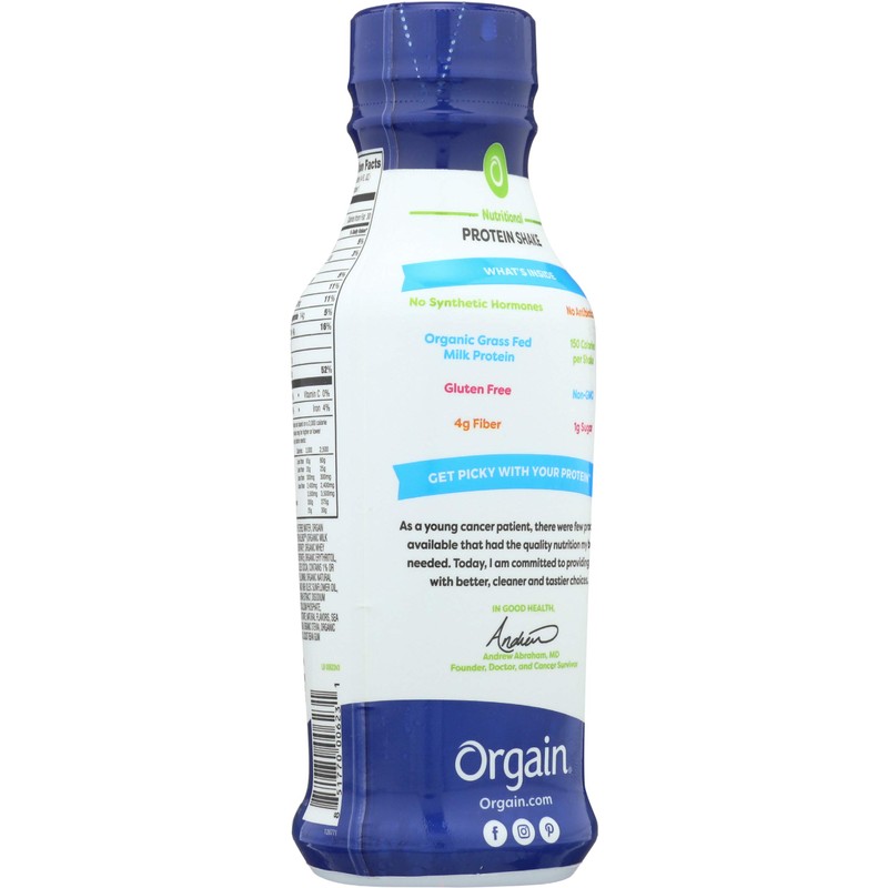 Orgain Organic Protein Shake, Creamy Chocolate Fudge