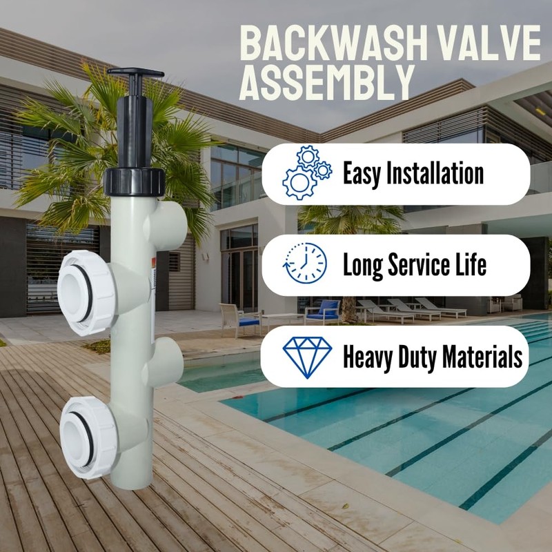 263064 Backwash Valve Assembly Push Pull Compatible with Pentair FNS,