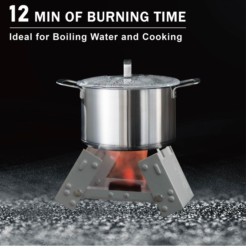 Godora 46 PCS Powerful Solid Fuel Tablets (1300-Degree), Lit Easily