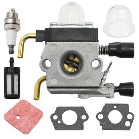 JUUDDENPARTS 41401200619 Carburetor Kit, Replacement for STIHL FS38 FS45 FS46 FS55 FS55R FS55RC KM55 HL45 KM55R HL45 FS45C FS45L FS45EZ FS55EZ FS55C, Replace 41371200608