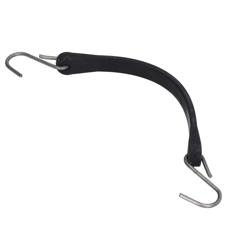 10Pcs Tie Down Cords,10in Bungee Cords, Black Rubber Heavy Duty