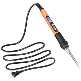 Electric Soldering Iron, 90W Soldering Iron Kit with On/Off Switch, Adjustable Temperature Soldering Iron for Electronic Jewelry PCB Repair (US)