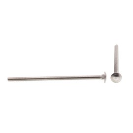 Prime-Line 9062614 Carriage Bolts, 1/4 in-20 X 5 in, Grade 18-8 Stainless Steel, (10-pack)