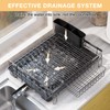 Dish Drying Rack Extendable Dish Rack Rustproof Carbon Steel with