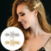 LALAFINA 6pcs Rhinestone Snowflake Hairpins Decorative Hair Accessories for Festivals