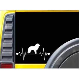 EZ-STIK Great Pyrenees Lifeline Sticker k658 8 inch Dog Heartbeat Decal