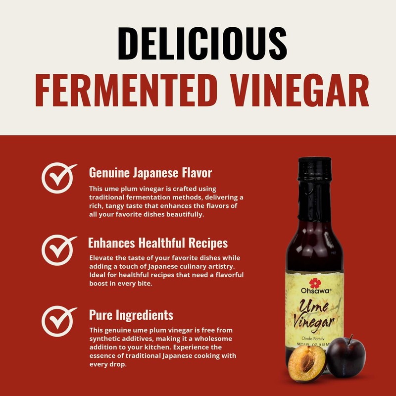 Ohsawa - Oindo Ume Plum Vinegar - Macrobiotic, Vegan and