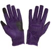 eGlove EQUEST GRIP PRO Leather Touchscreen Horse Riding Gloves (Purple,