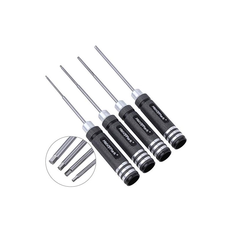 HobbyPark 4pcs Hex Screw Driver Set 1.5mm 2.0mm 2.5mm 3.0mm