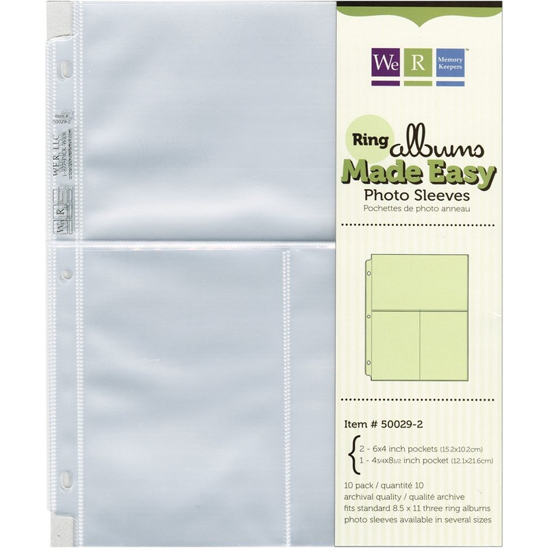 We R Memory Keepers We R Ring Photo Sleeves 8.5