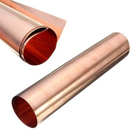 Pure Copper Sheet Roll, Copper Flashing General Use or Roofing Flashing Roll - DIY (24Ga 8" Width, 5FT)
