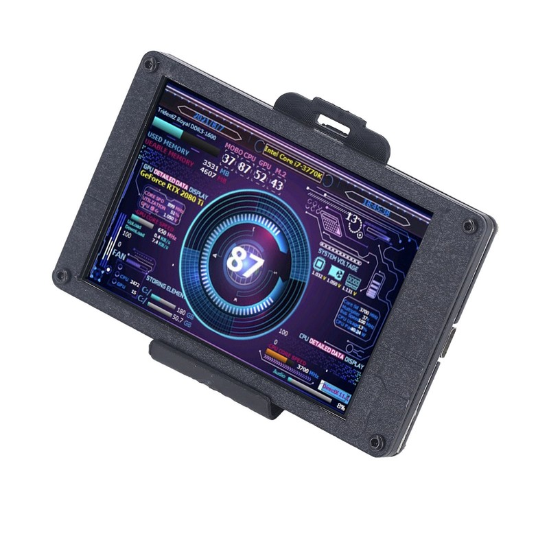 USB Mini Screen Adjustable Brightness 3.5in IPS Computer Temp CPU