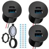 Filluck RV USB Outlet 12V/24V Quick Charger, Dual PD3.0 &