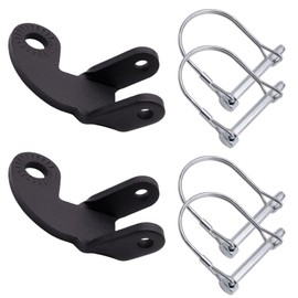 pangutheos Pack of 2 Bicycle Trailer Coupler, Adapter Bicycle Trailer Equipped with 4 D-type Locking Pins Towing Hitch Bicycle Trailer for Pushchairs and Bicycles (135 degrees)