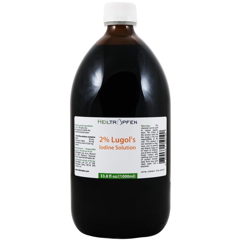 2% Lugols Iodine Solution | 33.8 Fl Oz - 1000