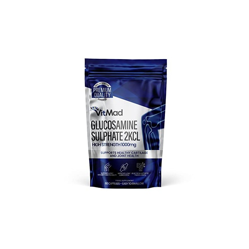 Glucosamine Sulphate 2KCl 1000mg 60 Capsules Joint Health Support