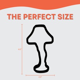 Leg Lamp Cookie Cutter with Easy to Push Design (4.5 inches)