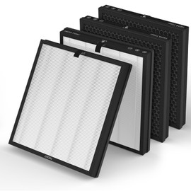 GoKBNY 4-Pack MR5866 True HEPA Replacement Filter Compatible with MORENTO Purifier MR5866, Version White