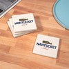 CafePress Nantucket Massachusetts. Tumbled Stone - Set of 4 Coasters
