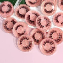 20 Pares Blister Extensiones De Pestañas 3d  Kit Maquillaje                                                                                           