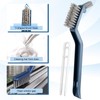 13PCS Crevice Cleaning Brush Set,Multifunctional Hard Bristle Crevice Cleaning Brush