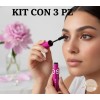 Máscara De Pestañas Ésika 3 Pz Mega Full Volumen Waterproof