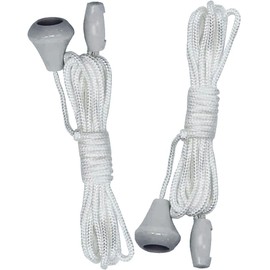 2pcs Pull Cord String with Toggle and Joiner,1.5m Light Pull Cord String with Connectors, replacement Nylon Pull Cord, Light Pull Cord for Light Switch for Bathroom Light Ceiling Switches